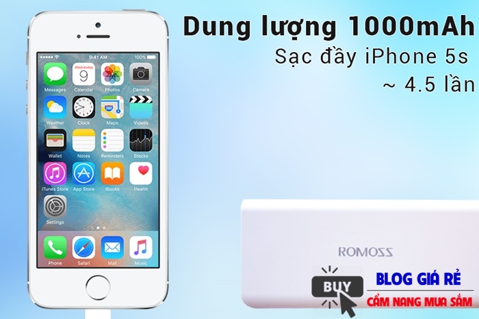 dung luong va chat luong pin sac du phong romoss