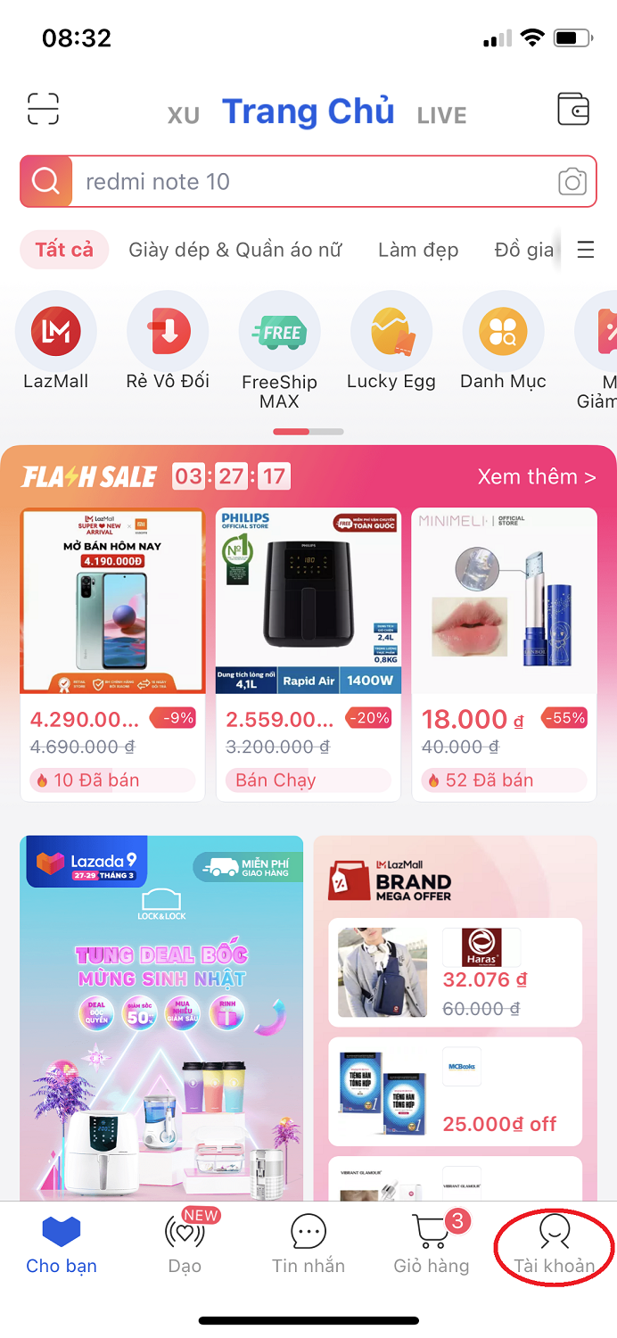 Trang chủ Lazada