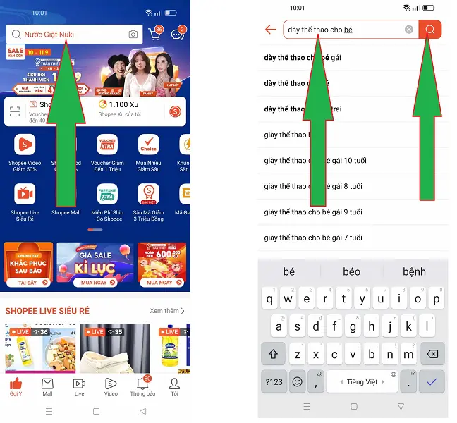 Mua hàng trên shopee 2