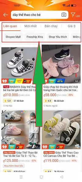 Mua hàng trên shopee 3