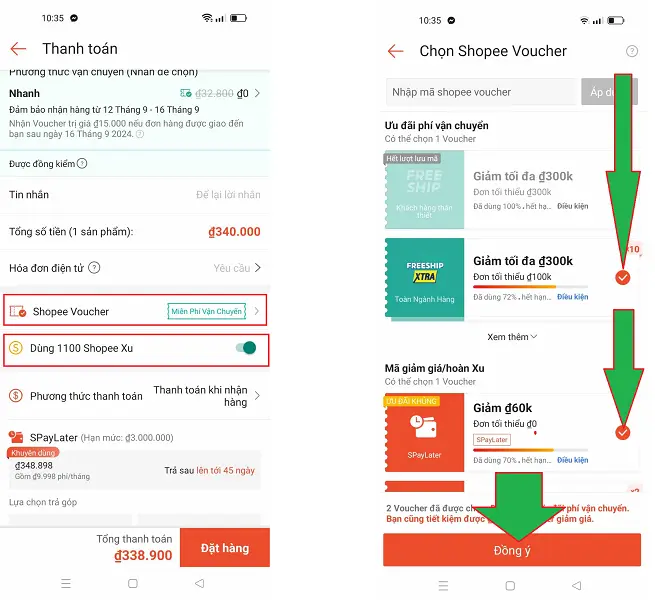 Mua hàng trên shopee 7