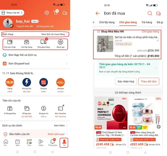 Hủy đơn hàng Shopee 7