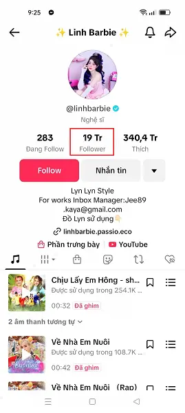 Tài khoản Tiktok nhiều follow nhất Việt Nam 1