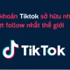 Top tài khảon được nhiều follow trên Tiktok 5