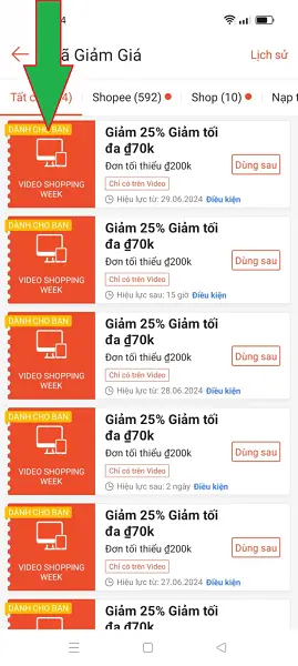 Voucher video shopping week 5