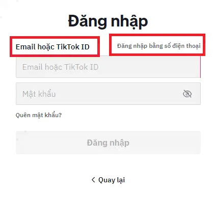 Đăng nhập Tiktok 5