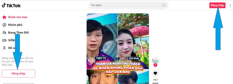 Đăng nhập Tiktok bằng QR 1