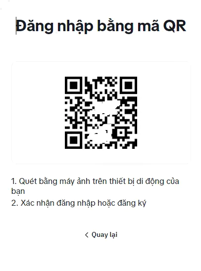 Đăng nhập Tiktok bằng QR 3