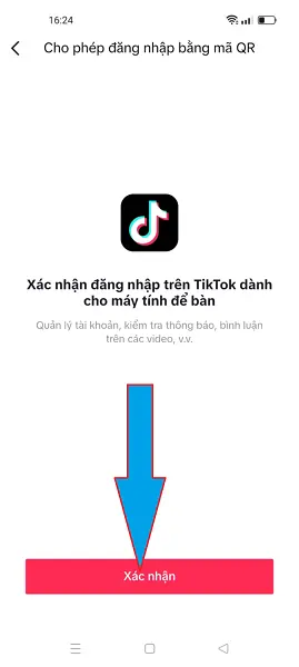 Đăng nhập Tiktok bằng QR 8