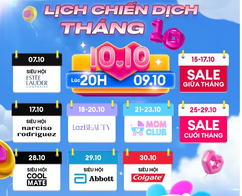 Lịch sale lazada