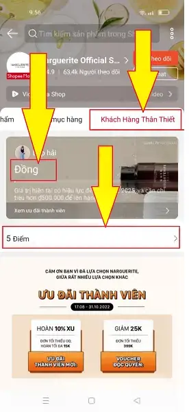 Khách hàng thân thiết shopee mall 3