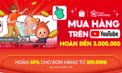 Mua hàng Shopee Youtube hoàn Xu 7