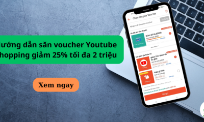 săn voucher Youtube Shopping giảm 25% 10