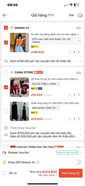 Đơn hàng Shopee 1