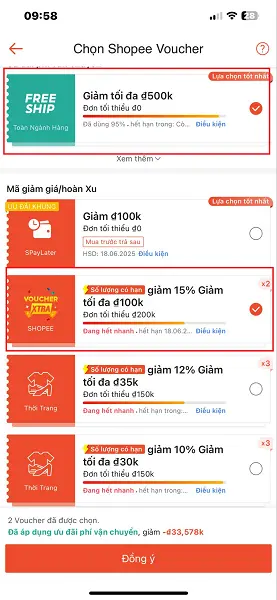 Đơn hàng Shopee 2