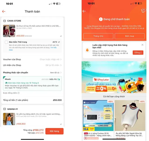Đơn hàng Shopee 3