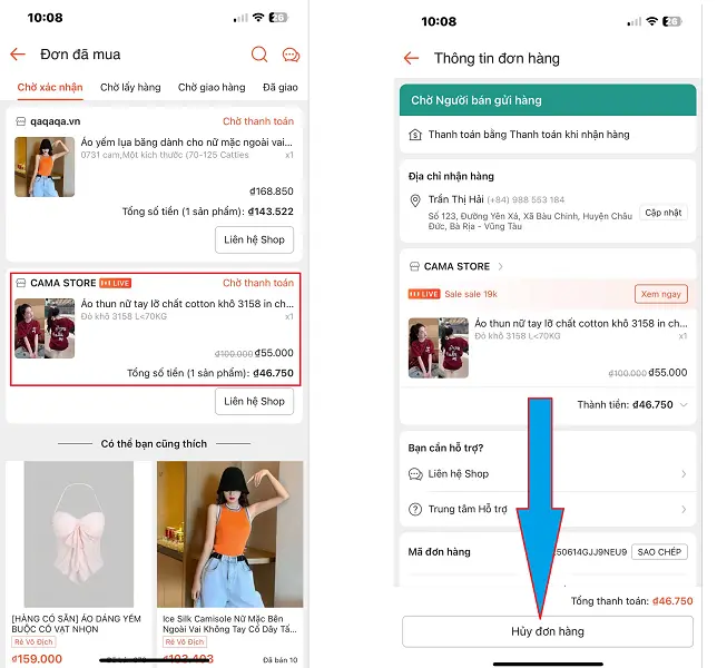 Đơn hàng Shopee 4