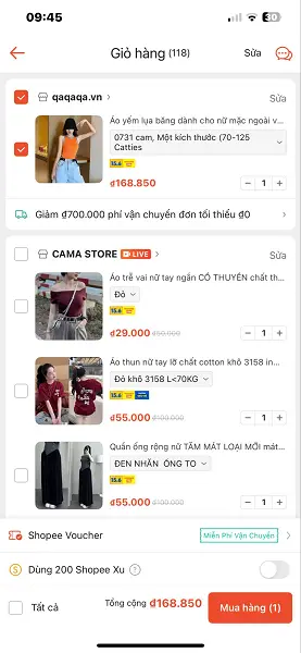 Đơn hàng Shopee