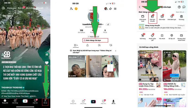Huỷ đơn hàng Tiktok 2