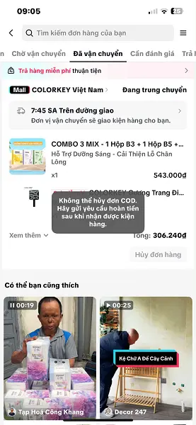 Huỷ đơn hàng Tiktok 4