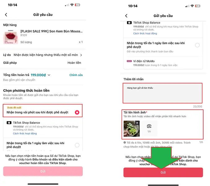 Huỷ đơn hàng Tiktok 7