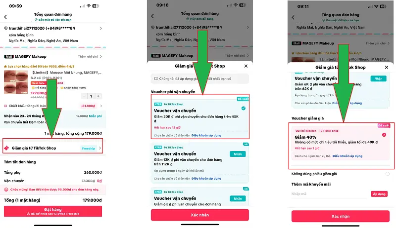 Mã giảm giá tiktok shop 4