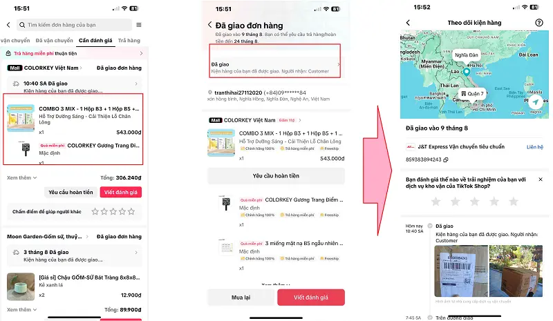 Tra cứu đơn hàng tiktok 2
