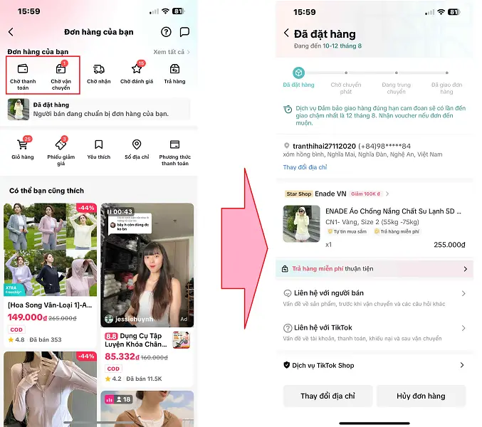 Tra cứu đơn hàng tiktok 3