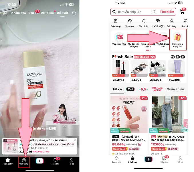 Càng mua càng nhiều Tiktok