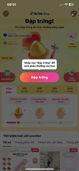Chơi game trên Tikok shop 1