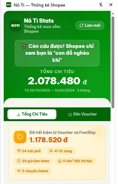 Cách xem tổng số tiền đã mua trên Shopee